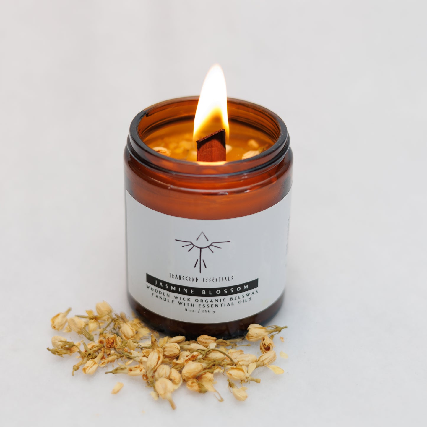 "Jasmine Blossom" Organic Beeswax Candle