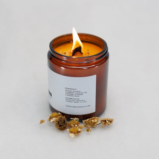 “Calming Chamomile” Organic Beeswax Candle