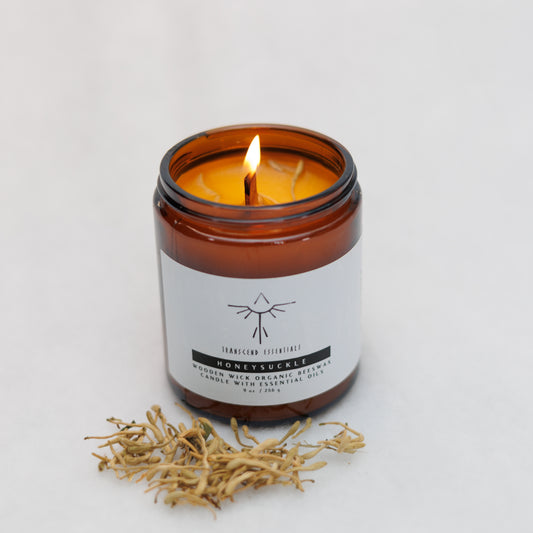 “Heavenly Honeysuckle” - Organic Beeswax Candle