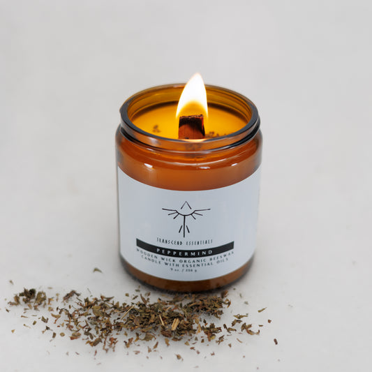 "Peppermind" Organic Beeswax Candle